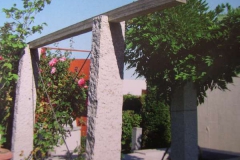 Granit-G603-Pergola-Palisaden